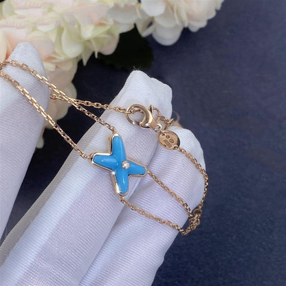[AW]JEUX BRACELET TURQUOISE ROSE GOLD 1 DIAMOND