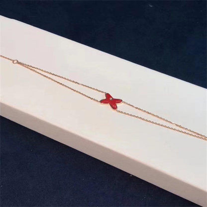 [AW]JEUX BRACELET CARNELIAN ROSE GOLD 1 DIAMOND