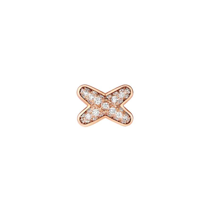 [AW]JEUX DE ROSE GOLD DIAMOND EARRINGS