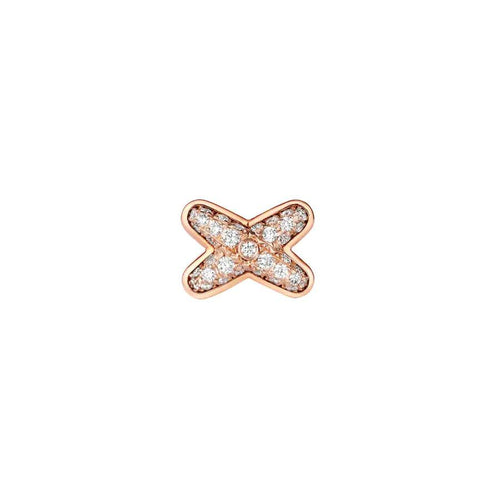 [AW]JEUX DE ROSE GOLD DIAMOND EARRINGS