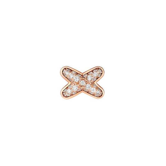[AW]JEUX DE ROSE GOLD DIAMOND EARRINGS