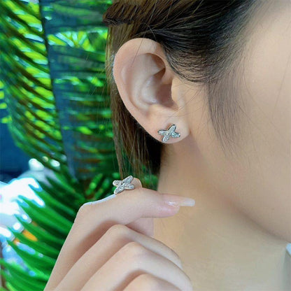[AW]JEUX DE SILVER DIAMOND EARRINGS