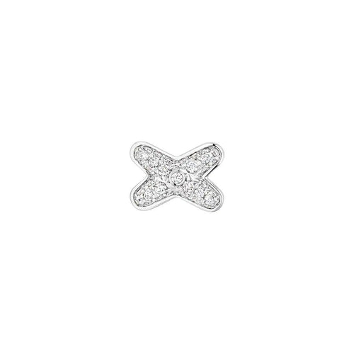 [AW]JEUX DE SILVER DIAMOND EARRINGS