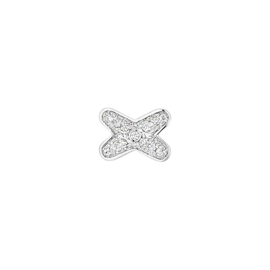 [AW]JEUX DE SILVER DIAMOND EARRINGS
