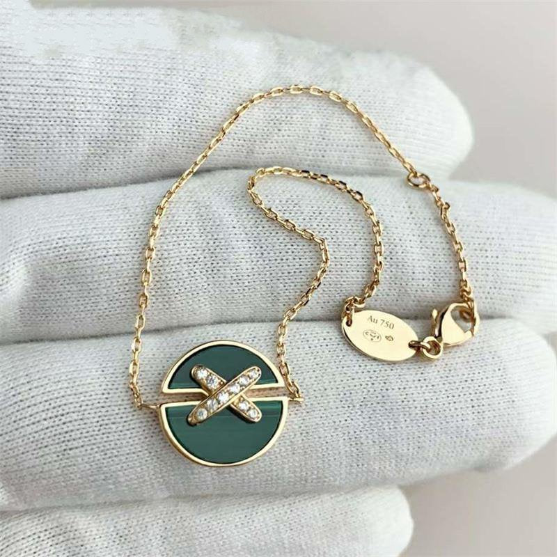 [AW]JEUX DE BRACELET MALACHITE ROSE GOLD DIAMONDS