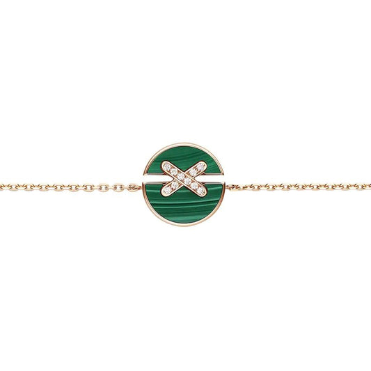 [AW]JEUX DE BRACELET MALACHITE ROSE GOLD DIAMONDS