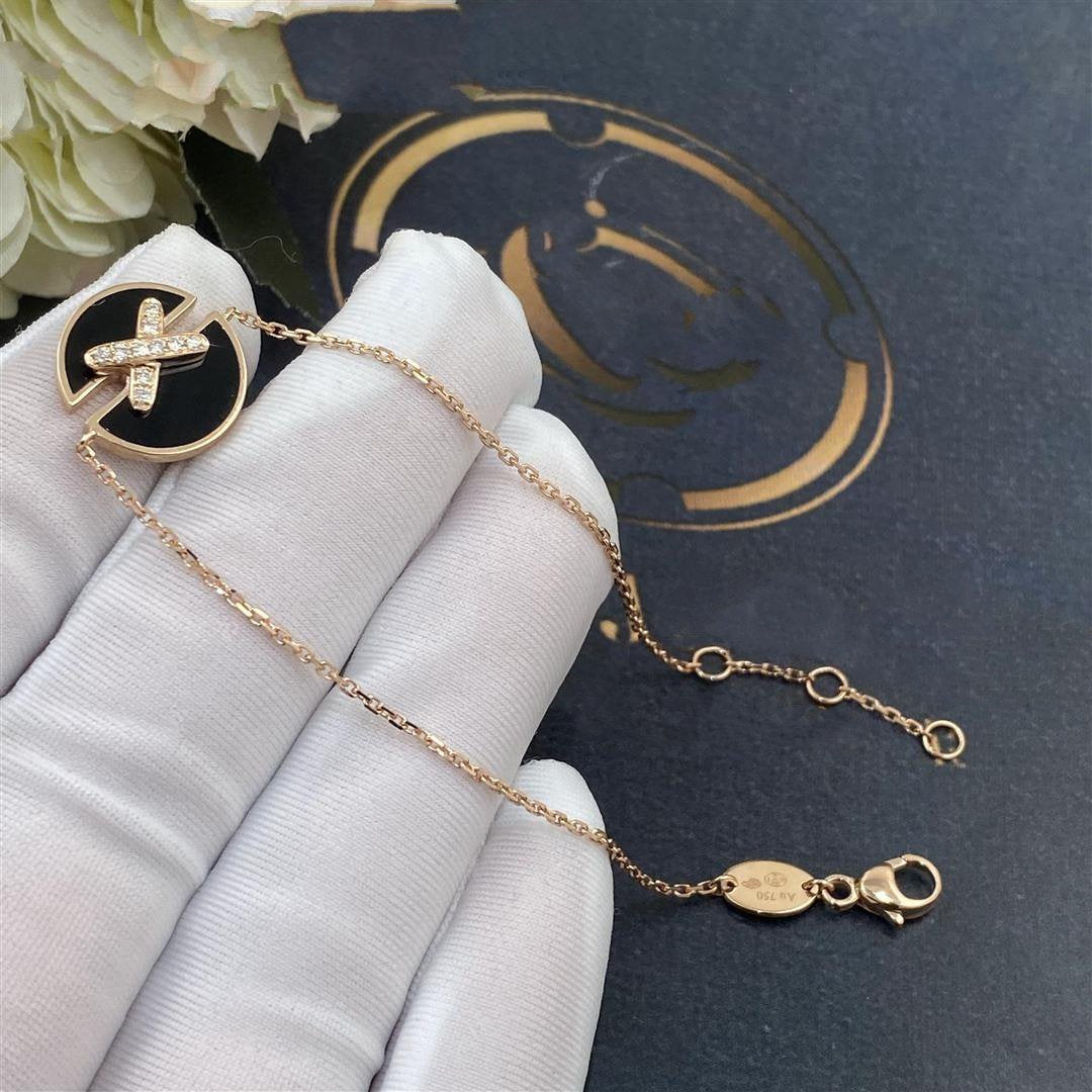[AW]JEUX DE BRACELET ONYX ROSE GOLD DIAMOND