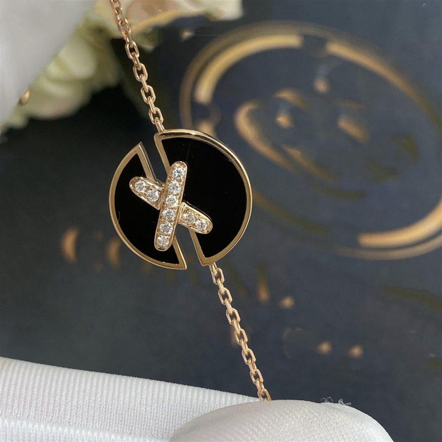 [AW]JEUX DE BRACELET ONYX ROSE GOLD DIAMOND