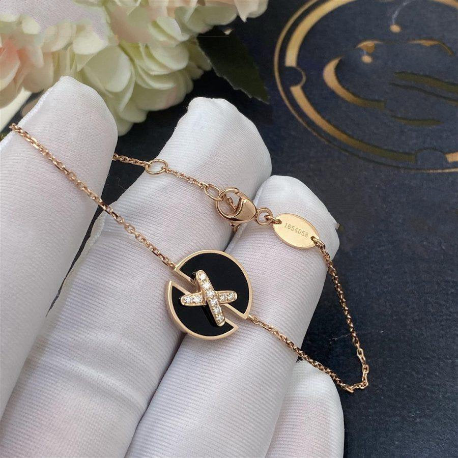 [AW]JEUX DE BRACELET ONYX ROSE GOLD DIAMOND