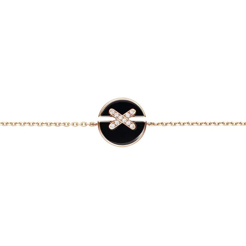 [AW]JEUX DE BRACELET ONYX ROSE GOLD DIAMOND