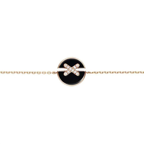 [AW]JEUX DE BRACELET ONYX ROSE GOLD DIAMOND