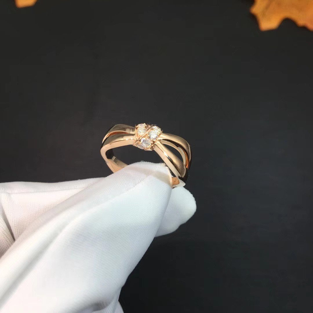 [AW]LIENS RING ROSE GOLD DIAMOND