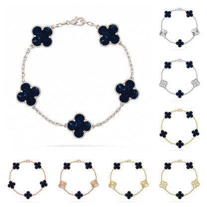 [AW]LUCKY CLOVER 5-MOTIF BRACELET - PIETERSITE COLLECTION