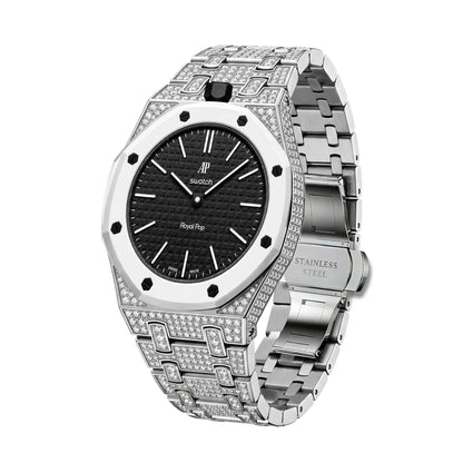 [AW]Royal Oak Pop Exclusive Bioceramic Case & Bioceramic Strap Full Diamond