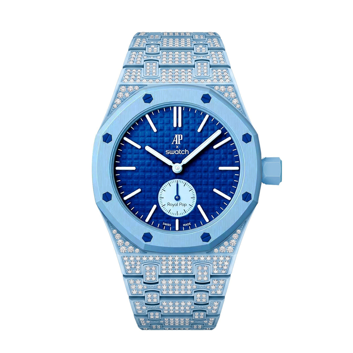 [AW]Royal Oak Pop Exclusive Bioceramic Case & Bioceramic Strap Full Diamond