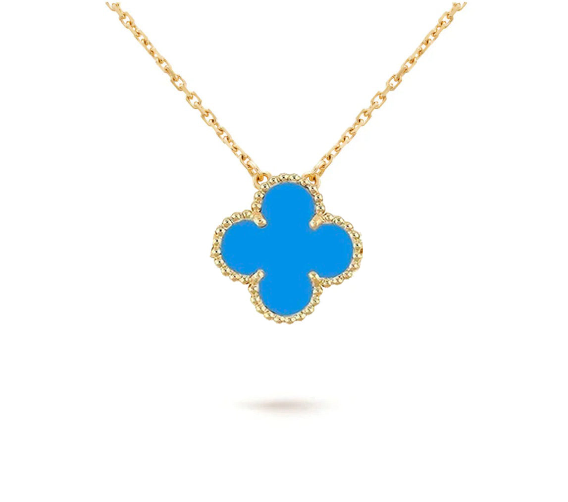 [AW]15MM CLOVER FLOWER PENDANT NECKLACE COLLECTION