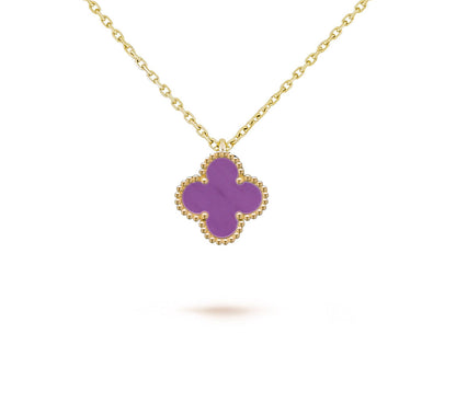 [AW]9.5MM MINI CLOVER PENDANT NECKLACE COLLECTION