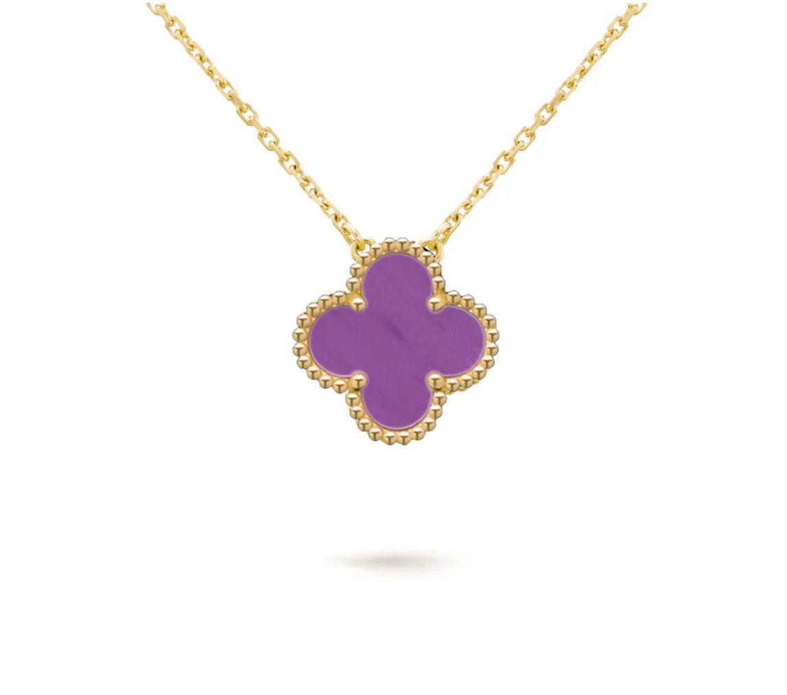 [AW]15MM CLOVER FLOWER PENDANT NECKLACE COLLECTION