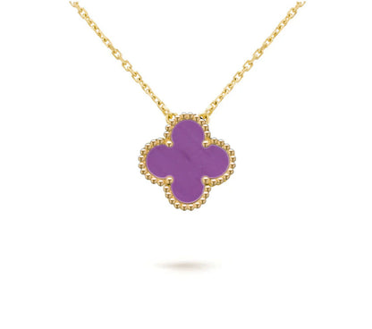 [AW]15MM CLOVER FLOWER PENDANT NECKLACE COLLECTION
