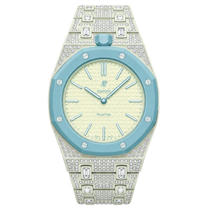 [AW]Royal Oak Pop Exclusive Bioceramic Case & Bioceramic Strap Full Diamond
