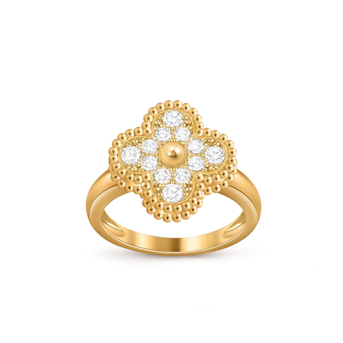 [AW]LUCKY CLOVER VINTAGE GOLD RING COLLECTION