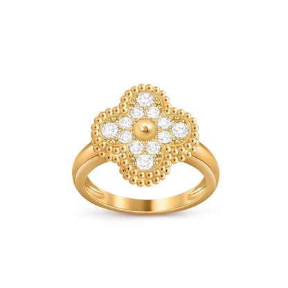 [AW]LUCKY CLOVER VINTAGE GOLD RING COLLECTION
