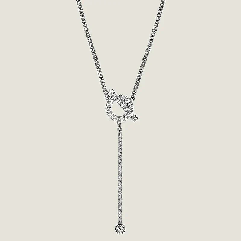 [AW]FINESSE SILVER DIAMOND NECKLACE