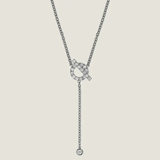[AW]FINESSE SILVER DIAMOND NECKLACE