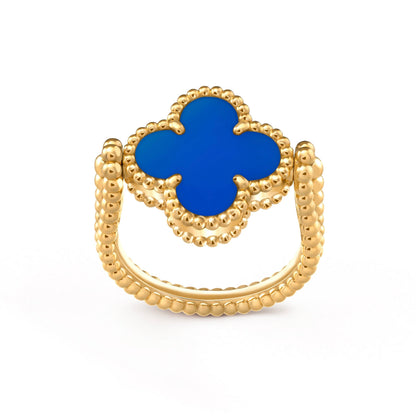 [AW]LUCKY CLOVER GOLD REVERSIBLE RING