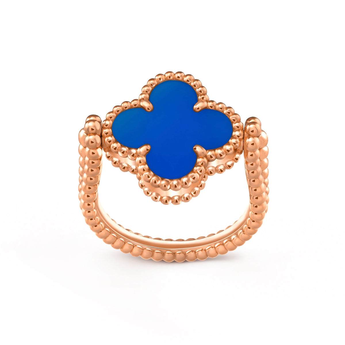 [AW]LUCKY CLOVER ROSE GOLD REVERSIBLE RING