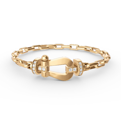 [AW]FORCE LARGE HORSESHOE CLASP METAL BRACELET
