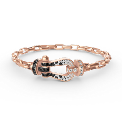 [AW]FORCE LARGE HORSESHOE CLASP METAL BRACELET
