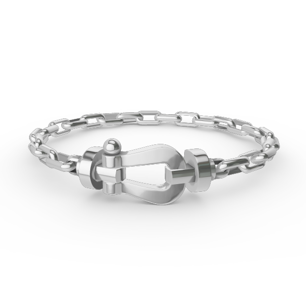 [AW]FORCE LARGE HORSESHOE CLASP METAL BRACELET
