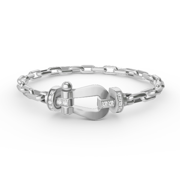 [AW]FORCE LARGE HORSESHOE CLASP METAL BRACELET