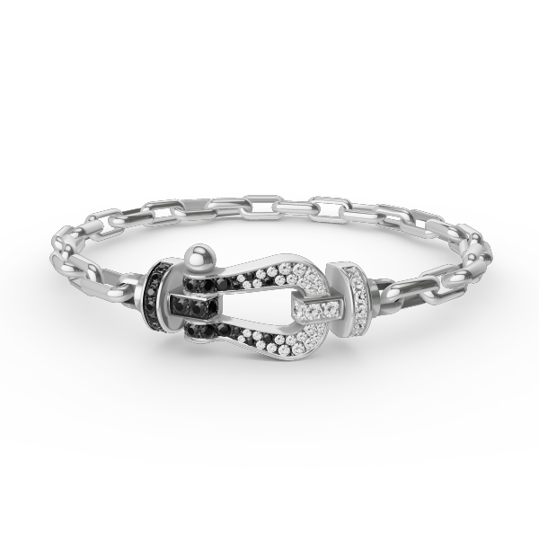 [AW]FORCE LARGE HORSESHOE CLASP METAL BRACELET