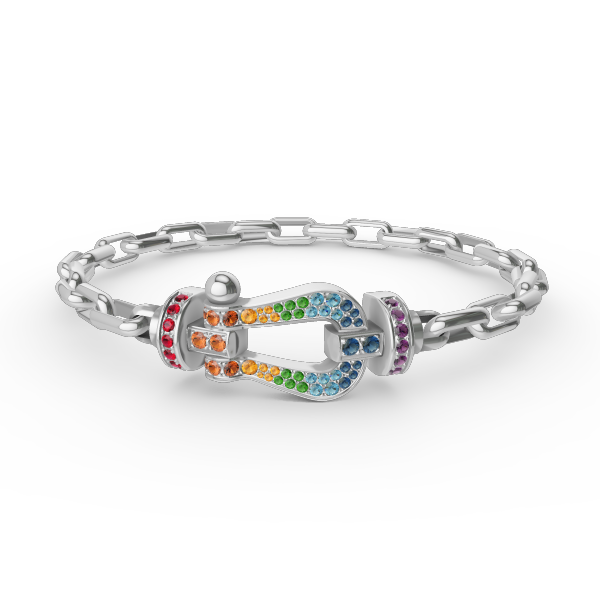 [AW]FORCE LARGE HORSESHOE CLASP METAL BRACELET