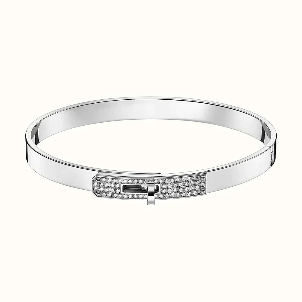 [AW]KELLY SILVER DIAMOND BRACELET