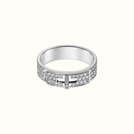 [AW]KELLY SILVER DIAMOND RING