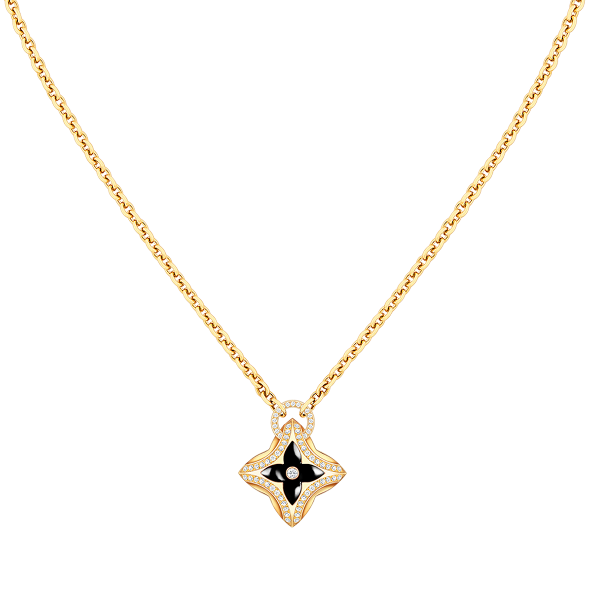 [AW]STAR PEDANT ROSE GOLD DIAMOND NECKLACE