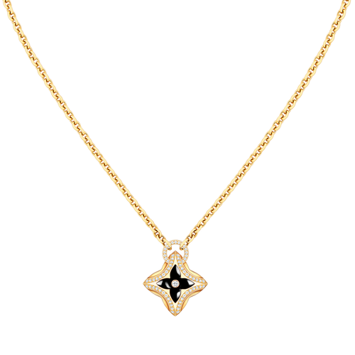 [AW]STAR PEDANT ROSE GOLD DIAMOND NECKLACE