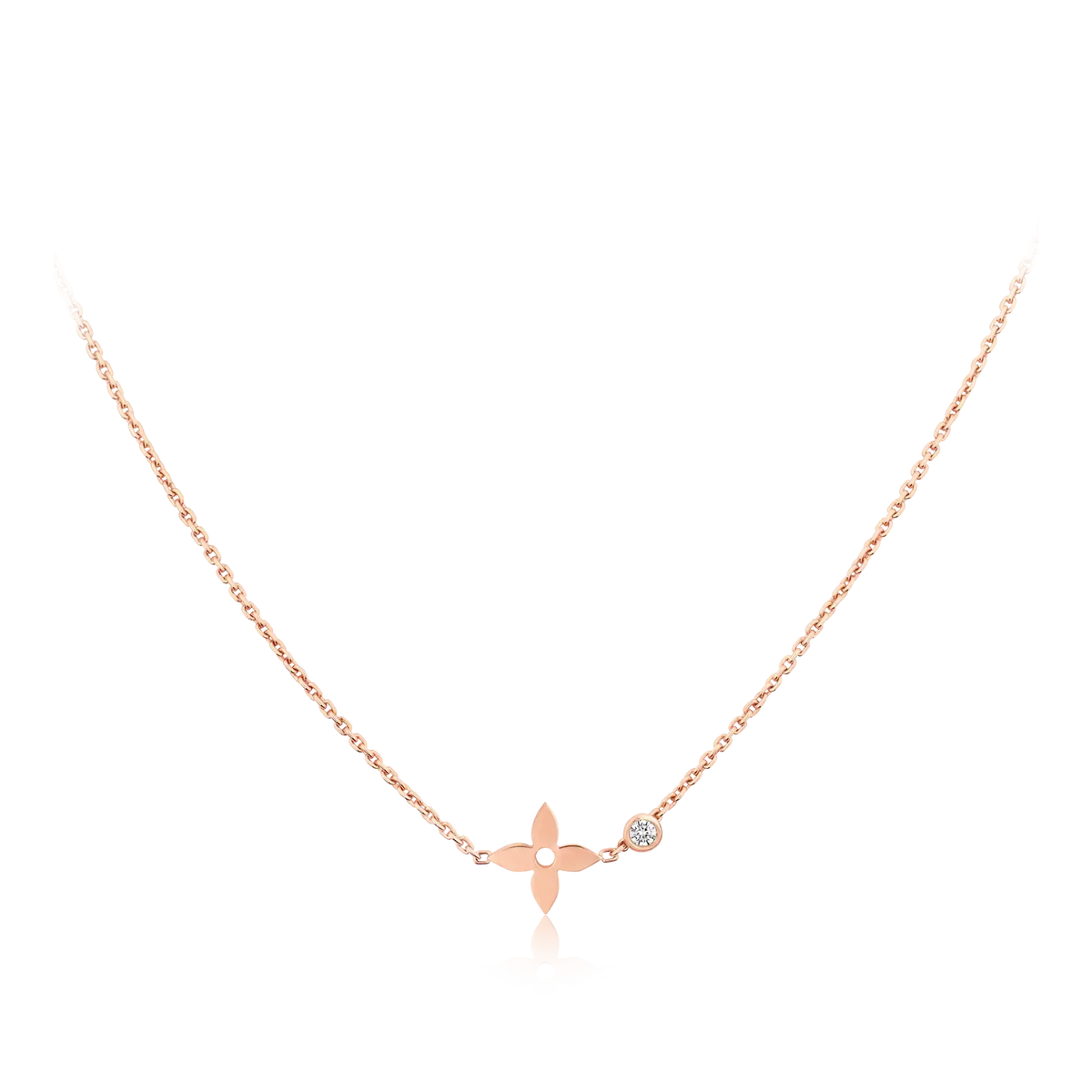 [AW]BLOSSOM PENDANT ROSE GOLD AND DIAMOND