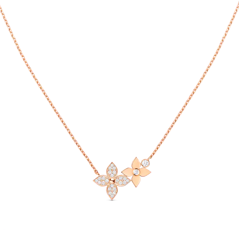 [AW]STAR BLOSSOM NECKLACE ROSE GOLD DIAMONDS