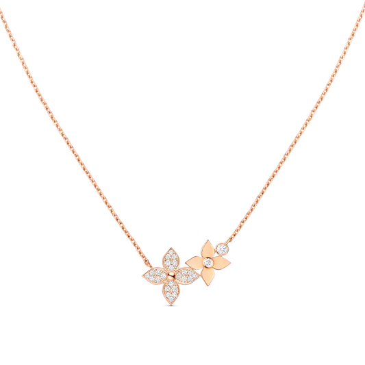 [AW]STAR BLOSSOM NECKLACE ROSE GOLD DIAMONDS