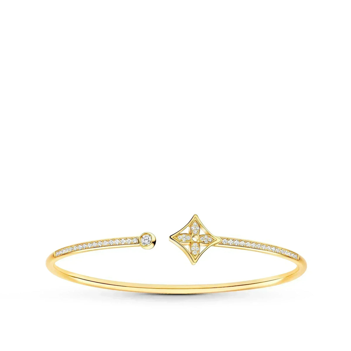 [AW]IDYLLE GOLD OPEN BRACELET DIAMOND PAVED