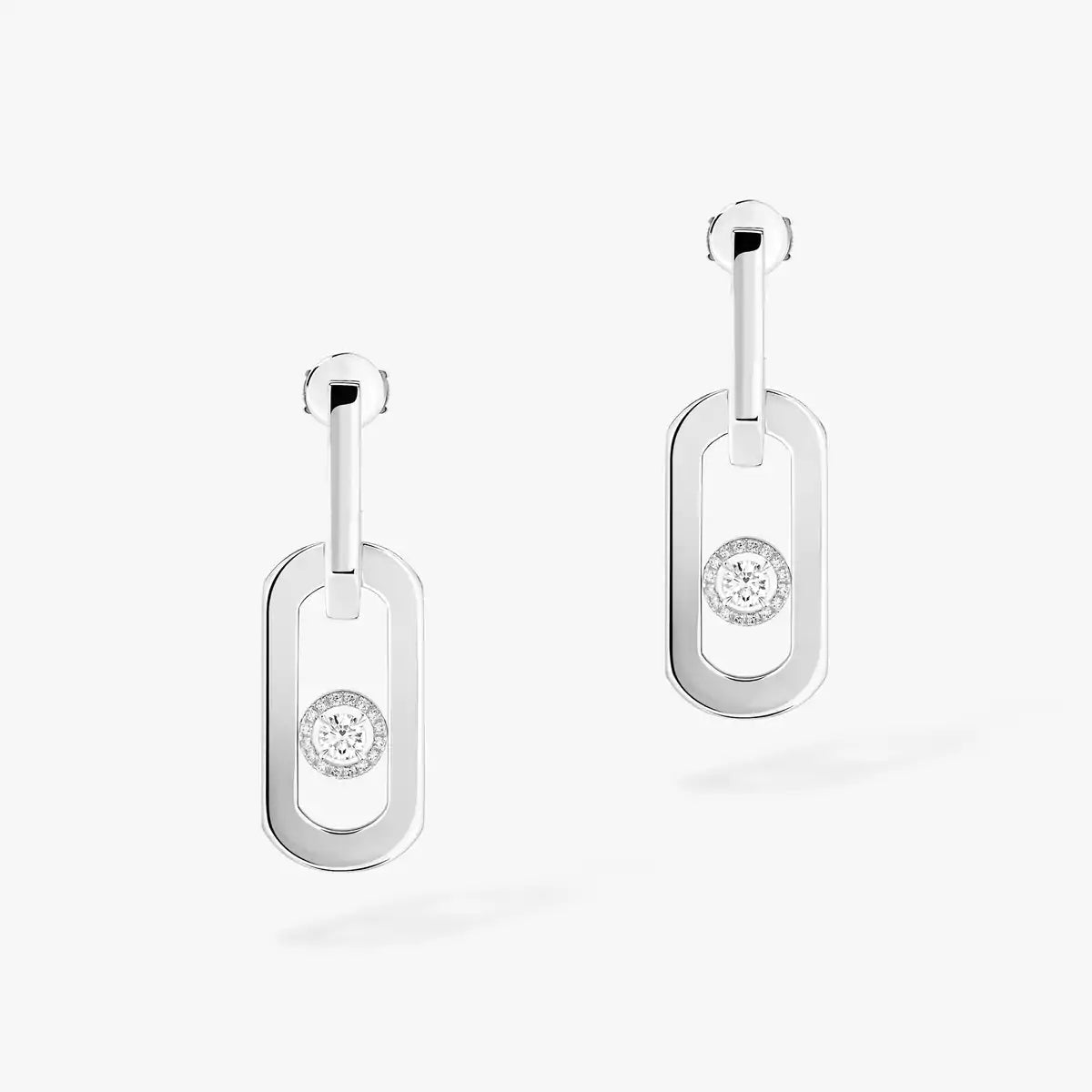 [AW]SO MOVE XL DIAMOND PENDANT EARRINGS