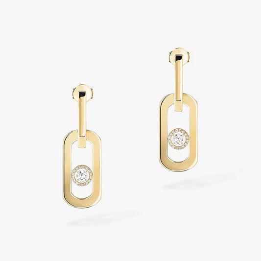 [AW]SO MOVE XL DIAMOND PENDANT EARRINGS