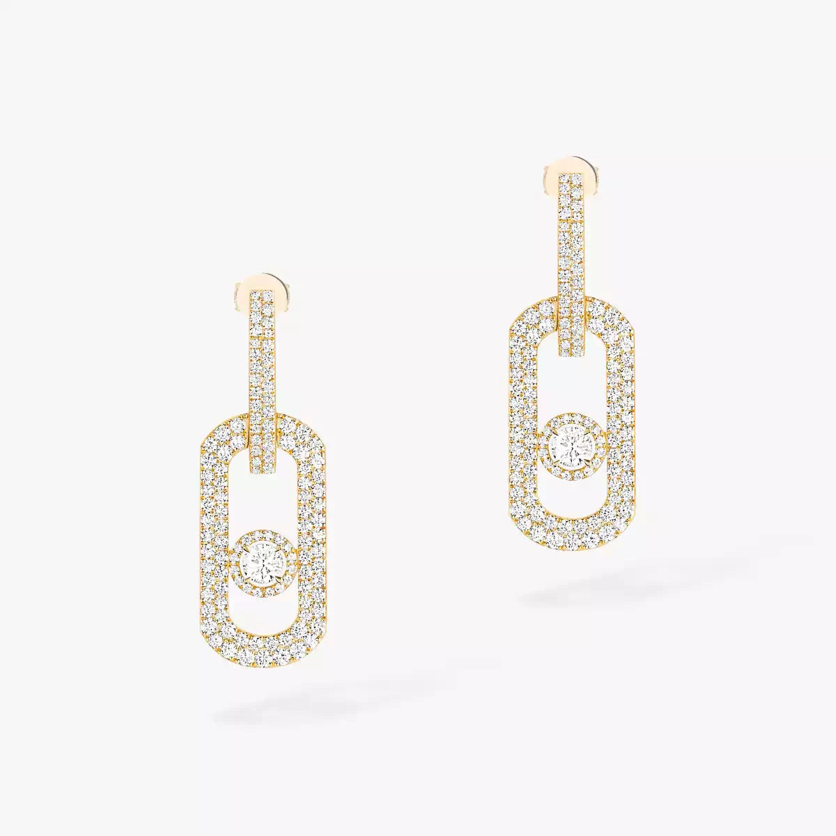 [AW]SO MOVE XL FULL-PAVÉ DIAMOND PENDANT EARRINGS