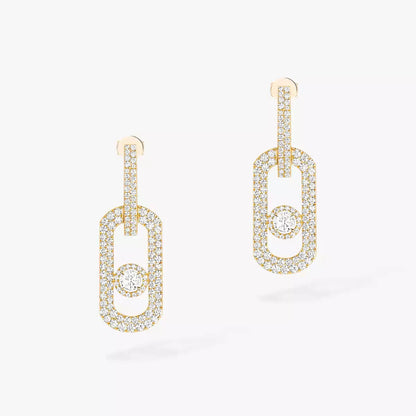 [AW]SO MOVE XL FULL-PAVÉ DIAMOND PENDANT EARRINGS