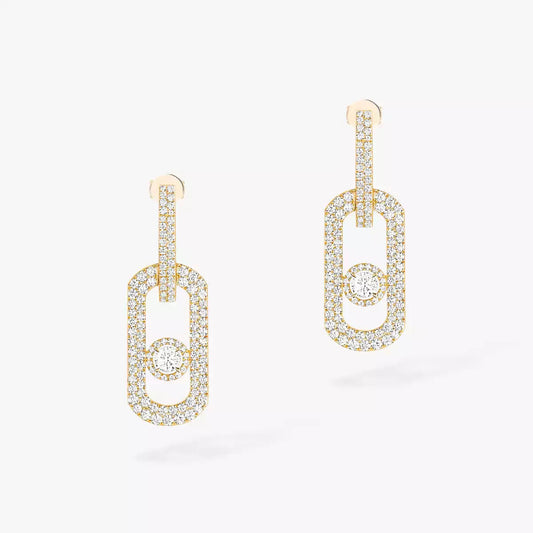 [AW]SO MOVE XL FULL-PAVÉ DIAMOND PENDANT EARRINGS