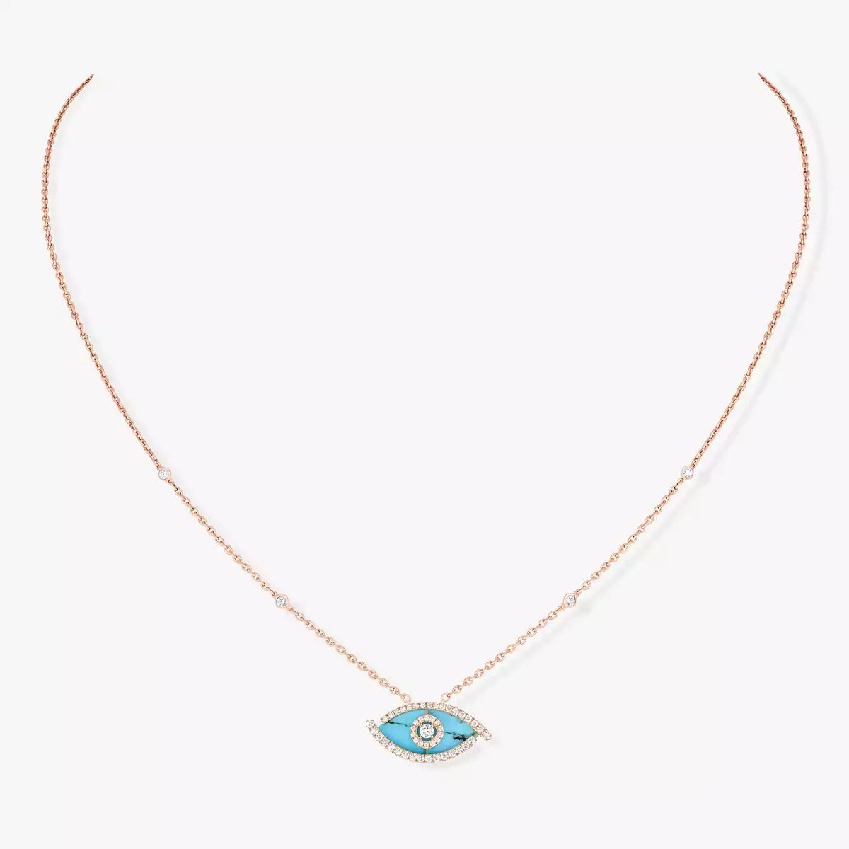 [AW]LUCKY EYE DIAMOND NECKLACE